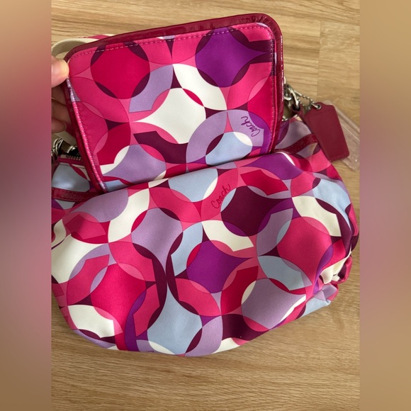 Coach Vintage Pink Poppy Crossbody Bag - Picture 8 of 9